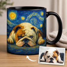 Load image into Gallery viewer, Personalized Starry Night Artwork English Bulldog Coffee Mug-Mug-English Bulldog,Dog Dad Gifts,Dog Memorial Gifts,Dog Mom Gifts,Mugs,Personalize Artwork-10