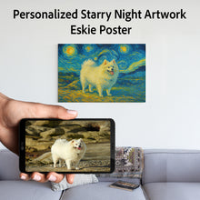 Load image into Gallery viewer, Personalized Starry Night Artwork Eskie Pre-framed Canvas Poster-Home Decor-American Eskimo Dog,Dog Art,Dog Dad Gifts,Dog Memorial Gifts,Dog Mom Gifts,Home Decor,Personalize Artwork-1
