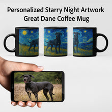 Load image into Gallery viewer, Personalized Starry Night Artwork Great Dane Coffee Mug-Mug-Dog Dad Gifts,Dog Memorial Gifts,Dog Mom Gifts,Great Dane,Mugs,Personalize Artwork-1