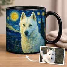 Load image into Gallery viewer, Personalized Starry Night Artwork Husky Coffee Mug-Mug-Husky,Dog Dad Gifts,Dog Memorial Gifts,Dog Mom Gifts,Mugs,Personalize Artwork-10