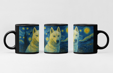 Load image into Gallery viewer, Personalized Starry Night Artwork Husky Coffee Mug-Mug-Dog Dad Gifts,Dog Memorial Gifts,Dog Mom Gifts,Mugs,Personalize Artwork,Siberian Husky-2