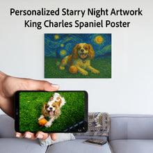 Load image into Gallery viewer, Personalized Starry Night Artwork King Charles Spaniel Pre-framed Canvas Poster-Home Decor-Cavalier King Charles Spaniel,Dog Art,Dog Dad Gifts,Dog Memorial Gifts,Dog Mom Gifts,Home Decor,Personalize Artwork-8