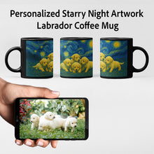 Load image into Gallery viewer, Personalized Starry Night Artwork Labrador Coffee Mug-Mug-Black Labrador,Chocolate Labrador,Dog Dad Gifts,Dog Memorial Gifts,Dog Mom Gifts,Labrador,Mugs,Personalize Artwork-8
