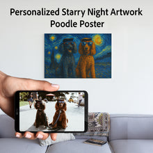 Load image into Gallery viewer, Personalized Starry Night Artwork Poodle Pre-framed Canvas Poster-Home Decor-Dog Art,Dog Dad Gifts,Dog Memorial Gifts,Dog Mom Gifts,Home Decor,Personalize Artwork,Poodle-1
