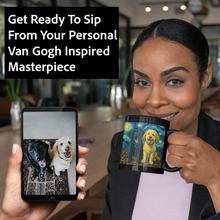 Load image into Gallery viewer, Personalized Starry Night Artwork Custom Dog Coffee Mug-3