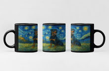 Load image into Gallery viewer, Personalized Starry Night Artwork Rottweiler Coffee Mug-Mug-Dog Dad Gifts,Dog Memorial Gifts,Dog Mom Gifts,Mugs,Personalize Artwork,Rottweiler-2