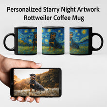Load image into Gallery viewer, Personalized Starry Night Artwork Rottweiler Coffee Mug-Mug-Dog Dad Gifts,Dog Memorial Gifts,Dog Mom Gifts,Mugs,Personalize Artwork,Rottweiler-8