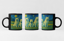 Load image into Gallery viewer, Personalized Starry Night Artwork Samoyed Coffee Mug-Mug-Dog Dad Gifts,Dog Memorial Gifts,Dog Mom Gifts,Mugs,Personalize Artwork,Samoyed-2