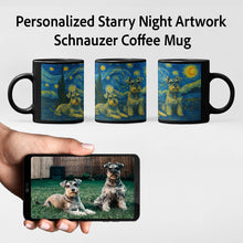 Load image into Gallery viewer, Personalized Starry Night Artwork Schnauzer Coffee Mug-Mug-Dog Dad Gifts,Dog Memorial Gifts,Dog Mom Gifts,Mugs,Personalize Artwork,Schnauzer-8