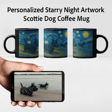 Load image into Gallery viewer, Personalized Starry Night Artwork Scottie Dog Coffee Mug-Mug-Dog Dad Gifts,Dog Memorial Gifts,Dog Mom Gifts,Mugs,Personalize Artwork,Scottish Terrier-8