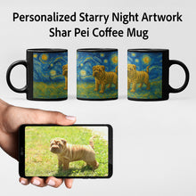 Load image into Gallery viewer, Personalized Starry Night Artwork Shar Pei Coffee Mug-Mug-Dog Dad Gifts,Dog Memorial Gifts,Dog Mom Gifts,Mugs,Personalize Artwork,Shar Pei-8