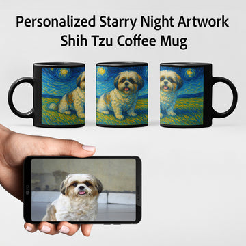 Personalized Starry Night Artwork Shih Tzu Coffee Mug 360x
