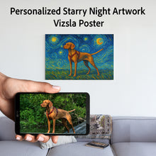 Load image into Gallery viewer, Personalized Starry Night Artwork Vizsla Pre-framed Canvas Poster-Home Decor-Dog Art,Dog Dad Gifts,Dog Memorial Gifts,Dog Mom Gifts,Home Decor,Personalize Artwork,Vizsla-1