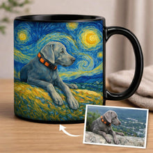 Load image into Gallery viewer, Personalized Starry Night Artwork Weimaraner Coffee Mug-Mug-Weimaraner,Dog Dad Gifts,Dog Memorial Gifts,Dog Mom Gifts,Mugs,Personalize Artwork-10