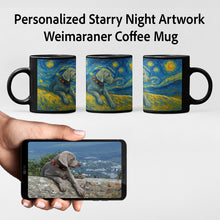 Load image into Gallery viewer, Personalized Starry Night Artwork Weimaraner Coffee Mug-Mug-Dog Dad Gifts,Dog Memorial Gifts,Dog Mom Gifts,Mugs,Personalize Artwork,Weimaraner-1