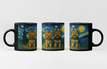 Load image into Gallery viewer, Personalized Starry Night Artwork Yorkie Coffee Mug-Mug-Dog Dad Gifts,Dog Memorial Gifts,Dog Mom Gifts,Mugs,Personalize Artwork,Yorkshire Terrier-2