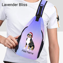 Load image into Gallery viewer, Personalized Swiss Mountain Dog Unisex Sling Bag Backpack-Accessories-Swiss Mountain Dog-Unisex Sling Bag Backpack-Lavender Bliss-One Size-15