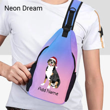 Load image into Gallery viewer, Personalized Swiss Mountain Dog Unisex Sling Bag Backpack-Accessories-Swiss Mountain Dog-Unisex Sling Bag Backpack-Neon Dream-One Size-17