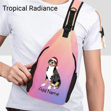 Load image into Gallery viewer, Personalized Swiss Mountain Dog Unisex Sling Bag Backpack-Accessories-Swiss Mountain Dog-Unisex Sling Bag Backpack-Tropical Radiance-One Size-18