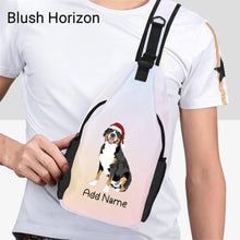 Load image into Gallery viewer, Personalized Swiss Mountain Dog Unisex Sling Bag Backpack-Accessories-Swiss Mountain Dog-Unisex Sling Bag Backpack-Blush Horizon-One Size-20