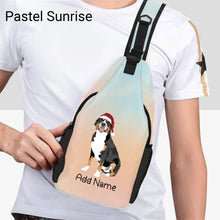 Load image into Gallery viewer, Personalized Swiss Mountain Dog Unisex Sling Bag Backpack-Accessories-Swiss Mountain Dog-Unisex Sling Bag Backpack-Pastel Sunrise-One Size-21