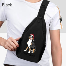 Load image into Gallery viewer, Personalized Swiss Mountain Dog Unisex Sling Bag Backpack-Accessories-Swiss Mountain Dog-Unisex Sling Bag Backpack-Black-One Size-2