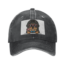 Load image into Gallery viewer, Personalized Tibetan Mastiff Baseball Cap - Romeo Tibetan Mastiff Design - Match Your Dog's Coat Color-Hats &amp; Caps-Accessories,Baseball Caps,Dog Mom Gifts-Black-One Size-4