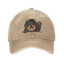 Load image into Gallery viewer, Personalized Tibetan Mastiff Baseball Cap - Waving Tibetan Mastiff Design - Match Your Dog's Coat Color-Hats &amp; Caps-Accessories,Baseball Caps,Dog Dad Gifts,Dog Mom Gifts,Tibetan Mastiff-Natural-One Size-4