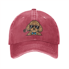 Load image into Gallery viewer, Personalized Toy Poodle Baseball Cap - Romeo Toy Poodle Design - Match Your Dog's Coat Color-Hats &amp; Caps-Accessories,Baseball Caps,Dog Mom Gifts-Wine Red-One Size-3