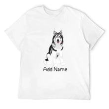 Load image into Gallery viewer, Personalized Utonagan Dad Cotton T Shirt-Apparel-Apparel, Dog Dad Gifts, Personalized, Shirt, T Shirt, Utonagan-Men&#39;s Cotton T Shirt-White-Medium-10