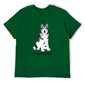 Personalized Utonagan Dad Cotton T Shirt-Apparel-Apparel, Dog Dad Gifts, Personalized, Shirt, T Shirt, Utonagan-Men's Cotton T Shirt-Green-Medium-16