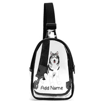 Load image into Gallery viewer, Personalized Utonagan Love Unisex Transparent Sling Bag-Accessories-Utonagan-Unisex Transparent Sling Bag-Transparent-One Size-2