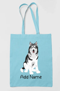 Personalized Utonagan Love Zippered Tote Bag-Accessories-Accessories, Bags, Dog Mom Gifts, Personalized, Utonagan-Zippered Tote Bag-Sky Blue-Classic-13