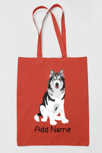 Load image into Gallery viewer, Personalized Utonagan Love Zippered Tote Bag-Accessories-Accessories, Bags, Dog Mom Gifts, Personalized, Utonagan-Zippered Tote Bag-Red-Classic-16