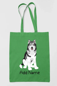 Personalized Utonagan Love Zippered Tote Bag-Accessories-Accessories, Bags, Dog Mom Gifts, Personalized, Utonagan-Zippered Tote Bag-Forest Green-Classic-18