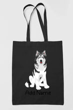 Load image into Gallery viewer, Personalized Utonagan Love Zippered Tote Bag-Accessories-Accessories, Bags, Dog Mom Gifts, Personalized, Utonagan-Zippered Tote Bag-Black-Classic-19