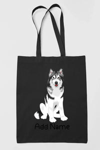 Personalized Utonagan Love Zippered Tote Bag-Accessories-Accessories, Bags, Dog Mom Gifts, Personalized, Utonagan-Zippered Tote Bag-Black-Classic-19