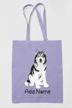 Load image into Gallery viewer, Personalized Utonagan Love Zippered Tote Bag-Accessories-Accessories, Bags, Dog Mom Gifts, Personalized, Utonagan-Zippered Tote Bag-Pastel Purple-Classic-2