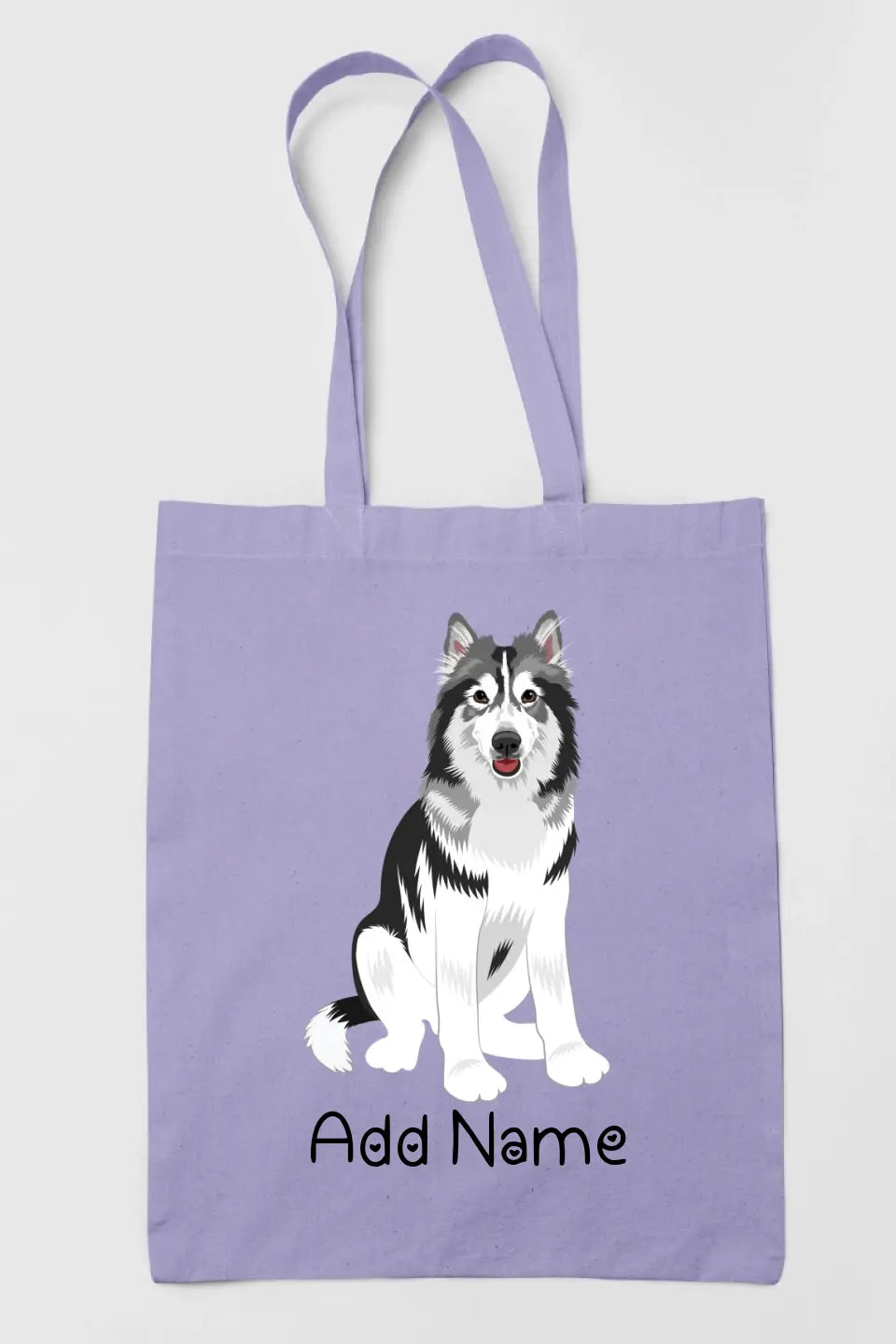 Personalized Utonagan Love Zippered Tote Bag-Accessories-Accessories, Bags, Dog Mom Gifts, Personalized, Utonagan-Zippered Tote Bag-Pastel Purple-Classic-2