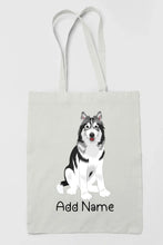 Load image into Gallery viewer, Personalized Utonagan Love Zippered Tote Bag-Accessories-Accessories, Bags, Dog Mom Gifts, Personalized, Utonagan-Zippered Tote Bag-White-Classic-3