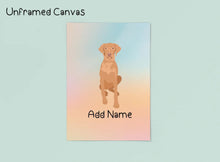 Load image into Gallery viewer, Personalized Vizsla Canvas Print Poster-Art-Vizsla-Canvas Poster-Light Canvas - Unframed-8x10-2