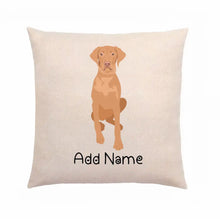 Load image into Gallery viewer, Personalized Vizsla Linen Pillowcase-Home Decor-Dog Dad Gifts, Dog Mom Gifts, Home Decor, Personalized, Pillows, Vizsla-Linen Pillow Case-Cotton-Linen-12&quot;x12&quot;-2
