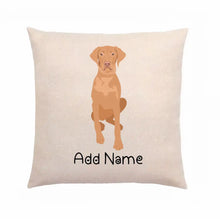 Load image into Gallery viewer, Personalized Vizsla Linen Pillowcase-Linen Pillow Case-Cotton-Linen-16"x16"