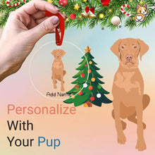 Load image into Gallery viewer, vizsla christmas-tree-ornament-single