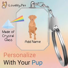 Load image into Gallery viewer, vizsla crystal-keychain-single