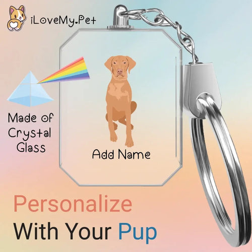 vizsla crystal-keychain-single