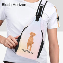 Load image into Gallery viewer, Personalized Vizsla Love Unisex Sling Bag Backpack-Accessories-Vizsla-Unisex Sling Bag Backpack-Blush Horizon-One Size-20