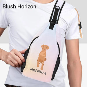 Personalized Vizsla Love Unisex Sling Bag Backpack-Accessories-Vizsla-Unisex Sling Bag Backpack-Blush Horizon-One Size-20