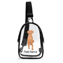 Load image into Gallery viewer, Personalized Vizsla Love Unisex Transparent Sling Bag-Accessories-Vizsla-Unisex Transparent Sling Bag-Transparent-One Size-2