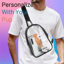 Load image into Gallery viewer, vizsla transparent-sling-bag-single